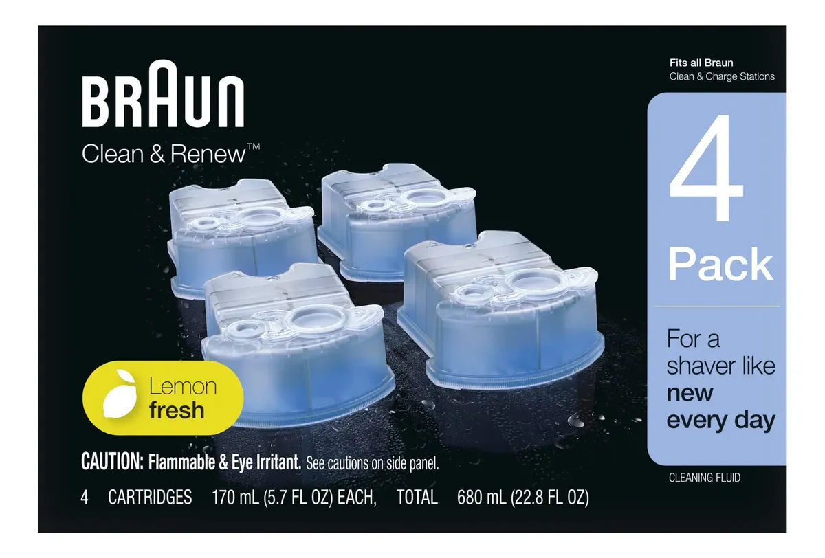 Braun Clean & Renew CCR Cartuchos de Recarga para Afeitadora – Pack de 4