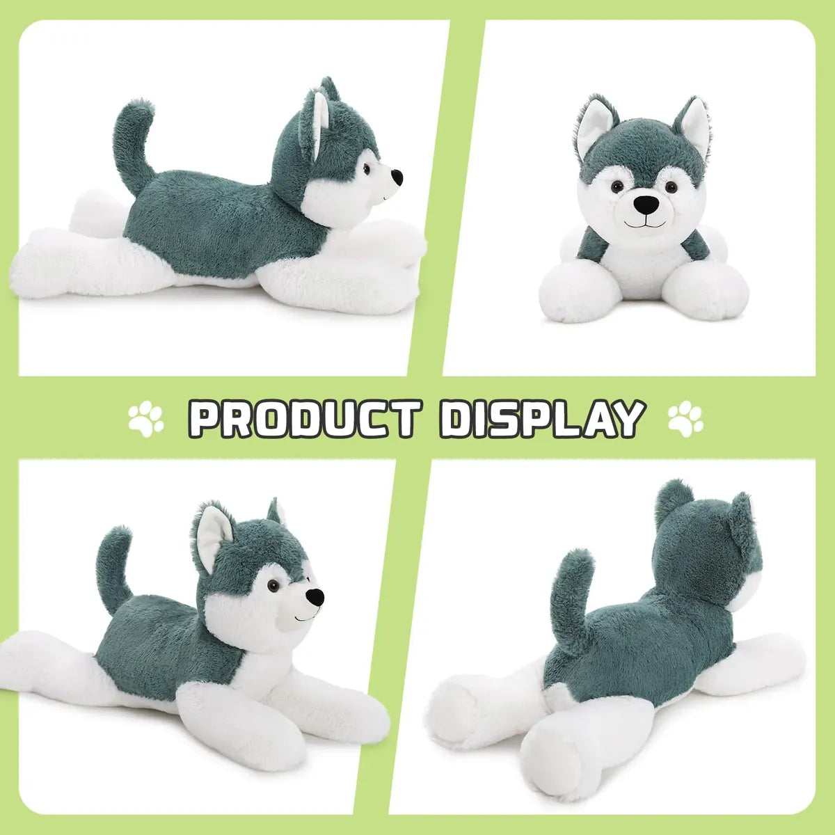 Peluche Husky MaoGoLan 28 cm | Perro de Felpa Suave | Juguete de Peluche