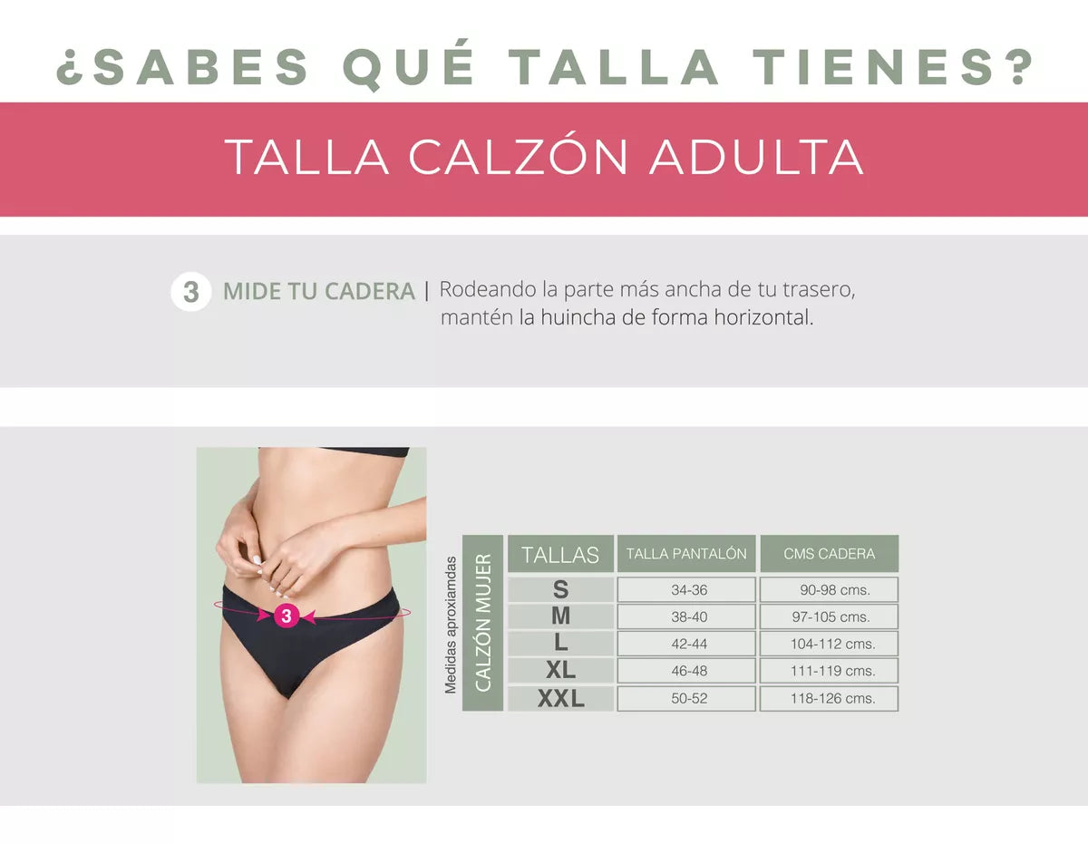 Pack 3 Calzón Seamless Poliamida Elasticada Surtido