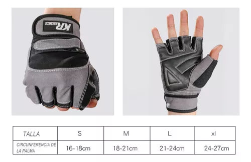 Guantes Fitness Con Muñequeras Antideslizantes Deportivos
