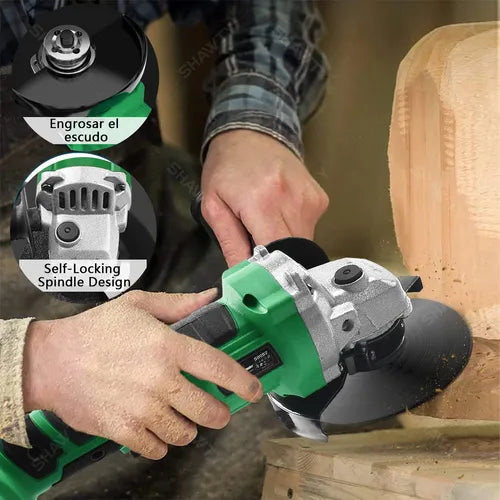 Esmeriladora Angular Inalámbrica Sin Carbones C/2 Baterías 20v 4.0ah