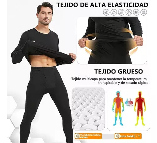 Conjunto De Ropa Térmica De Playera Y Pantalón For Hombre