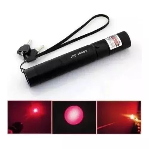 Puntero Laser Rojo Astronómico Batería 10.000 Mw + Llave