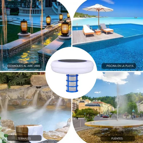Ionizador Purificador Solar Para Piscina Flotador Purificado