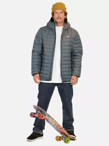 Parka Maui And Sons Puffa Anahola Hombre Gris