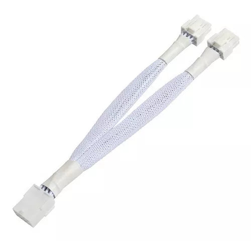 Cable Splitter Malla 8 Pin Hemb A 2 X 8pin Pcie Macho Blanco