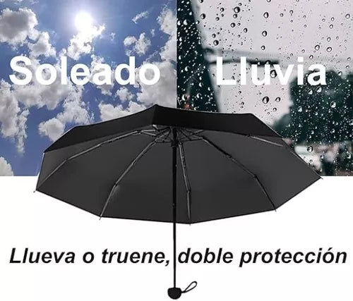 8 Huesos Paraguas Mini Sombrilla De Bolsillo ,rayos Uv