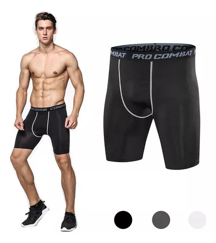 Calza Short Deportiva Hombre Secadorápido Transpirable Licra