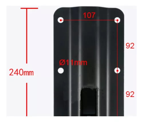 Soporte Parlante Para Muro Atornillable Capacidad 80kg Negro