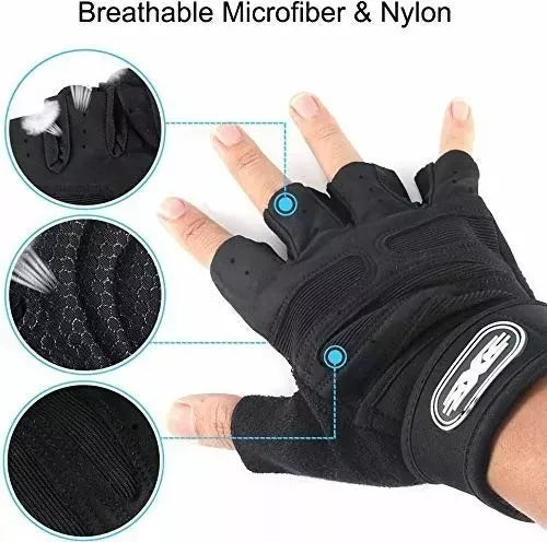 Guantes sin dedos Entrenamiento Gym Levantamiento De Pesas