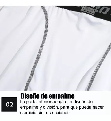 Calza Short Deportiva Hombre Anti Transpirable Lycra