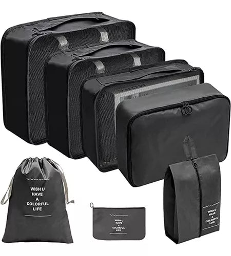 Set 7 Organizadores De Equipaje De Viaje Bolsa Ropa Interior