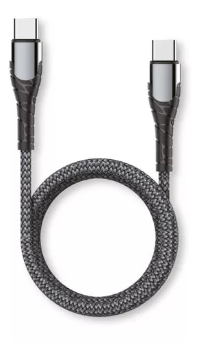 Cable De Carga Usb C A Usb C Pd 65w 2 Metros - Cofolk Color Gris
