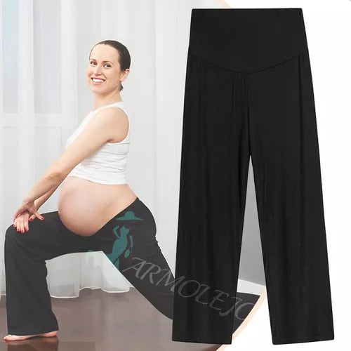 Pantalones De Maternidad De Cintura Alta / Ropa Maternal