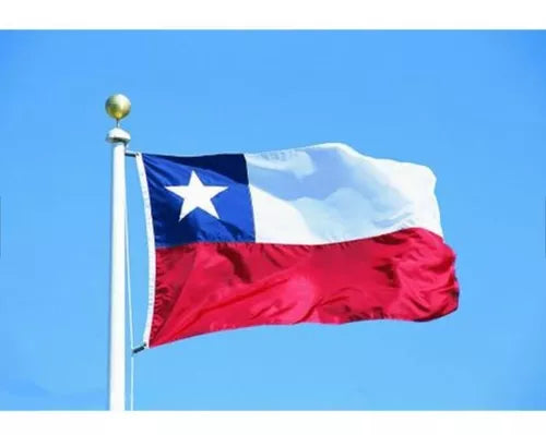 Bandera Chilena poliester 150 Cm X 90 Cm
