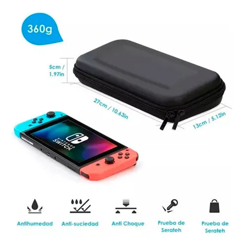 Estuche Protector Para Nintendo Switch Normal Pack 17 En 1