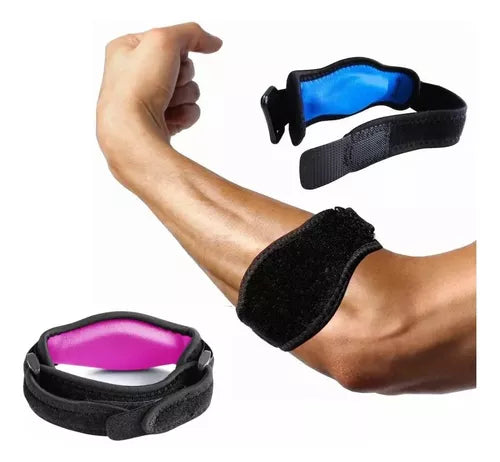 Pack 2 Codera O Soporte De Codo Epicondilitis Y Tendinitis Rosa/Azul
