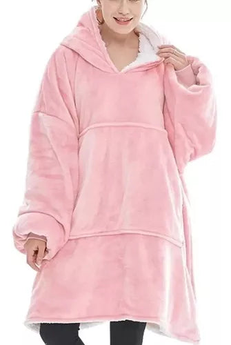 Bata Frazada Polerones Felpa Con Capucha Manta Polar