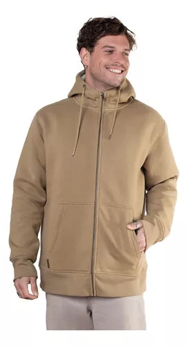 Polerón Capucha Y Cierre Ykk® Interior Polar Sherpa Puelo Lenga®