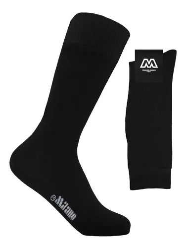 Calcetín De Vestir Liso Hombre 12 Pares