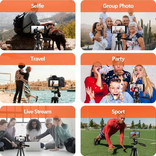 Trípode De Aluminio Con Control Remoto Para Celular Gopro
