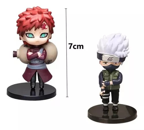 Set 12 Figuras Anime Naruto Shippuden Colección