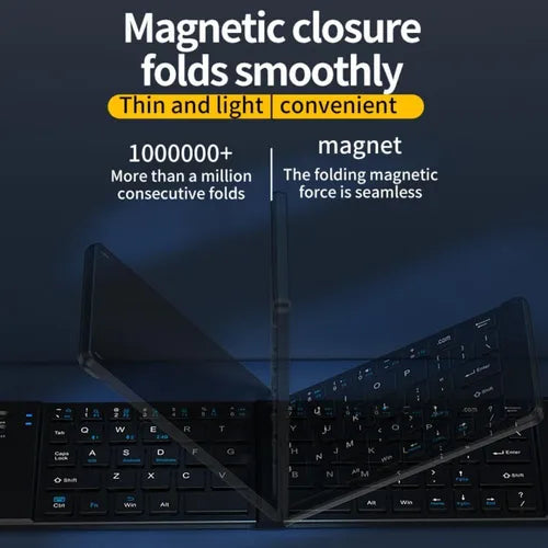 Teclado Y Mouse Inalámbrico Plegable, 2.4 Ghz Mini Teclado