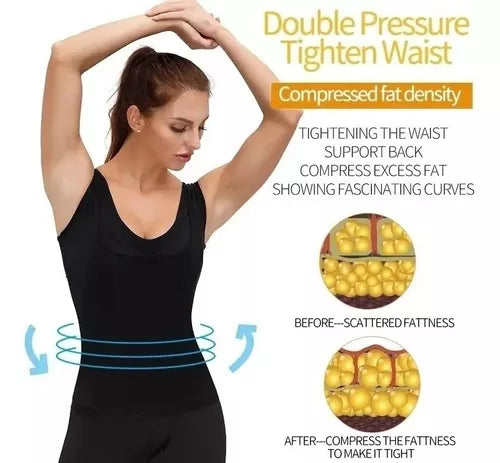 Camiseta Polera Neopreno Quema Grasa Termoactiva Sauna Mujer