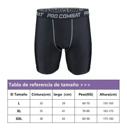 Calza Short Deportiva Hombre Secadorápido Transpirable Licra