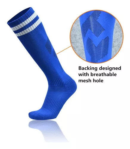 6 Piezas Niño Deportes Futbol Soccer Calcetas +espinillera