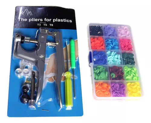 Juegos Botones De Plástico Con Alicates Para Coser Ropa