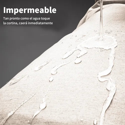 Cortina Ducha Tela Impermeable Barra Telescópica