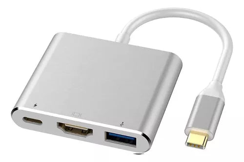 Adaptador Usb C A Hdmi 4k Con Usb Carga Thunderbolt Macbook