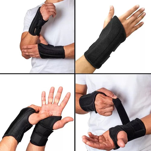 Muñequera Ortopédica Con Férula De Compresión De Cobre.(Derecha)