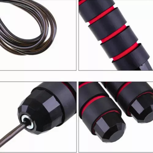 Cuerda 3m Saltar Doble Balero Speed Rope Alta Velocidad