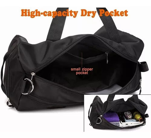 Bolso Deportivo Para Viaje Tela Impermeable Gym