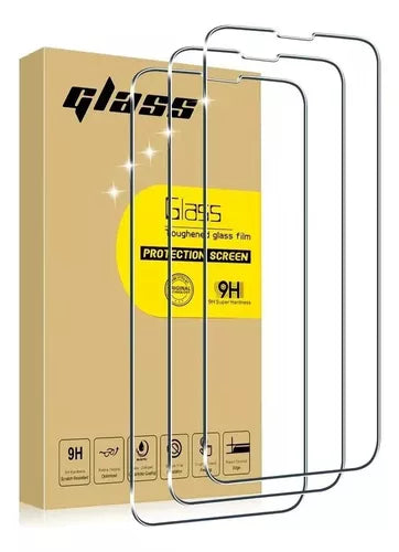 Pack 3 Láminas Mica De Vidrio Protector Pantalla Para iPhone