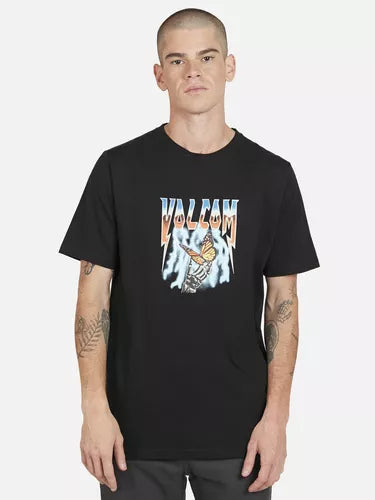 Polera Logo Fill S/s Tee Hombre Negro Volcom