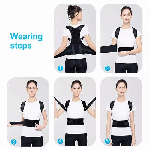 Faja Corrector De Postura Unisex Ayuda Lumbar