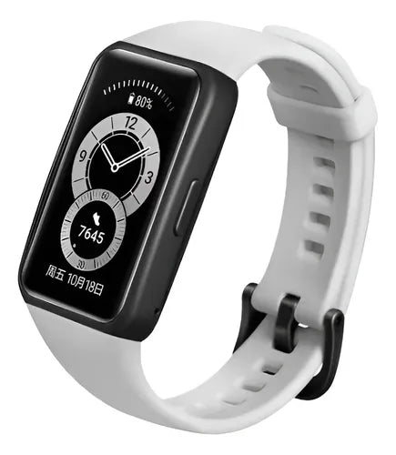 Correa De Repuesto Silicona Para Huawei Honor Band 6/ Band 6 Blanco 2.54 Cm