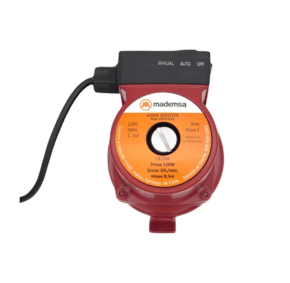 Bomba Presurizadora para Calefont Mademsa Home Booster 120W 220V