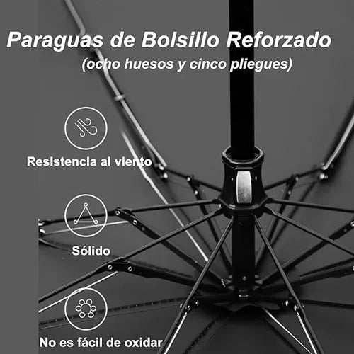 8 Huesos Paraguas Mini Sombrilla De Bolsillo ,rayos Uv