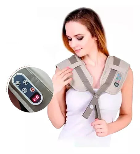 Masajeador Cervical Espalda Cuello Hombros Relajación