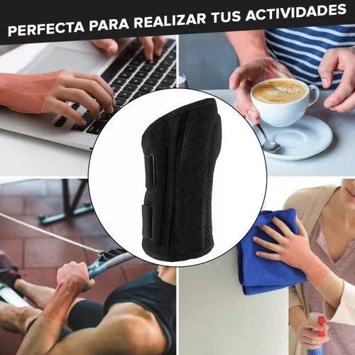 Muñequera Ortopédica Con Férula De Compresión De Cobre.(Derecha)