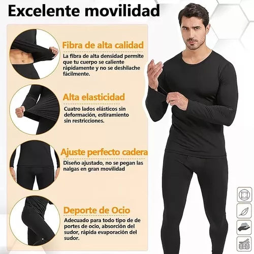 Conjunto De Ropa Térmica De Playera Y Pantalón For Hombre