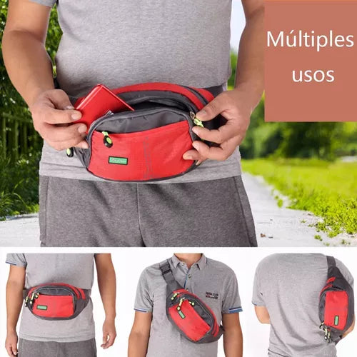 Cangurera Impermeable Deportiva Mochila Riñonera Gym Runners