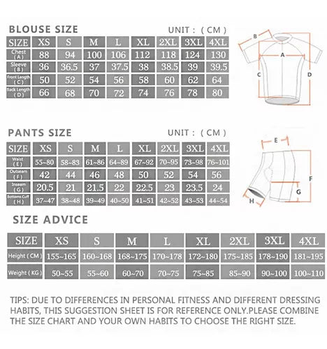 Calzas Ciclismo Hombre Mujer A Bicicleta Acolchado Tirantes