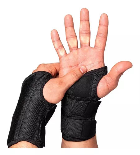 Muñequera Ortopédica Con Férula De Compresión De Cobre.(Derecha)