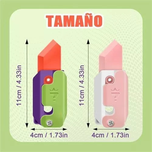 Cuchillo de juguete zanahoria