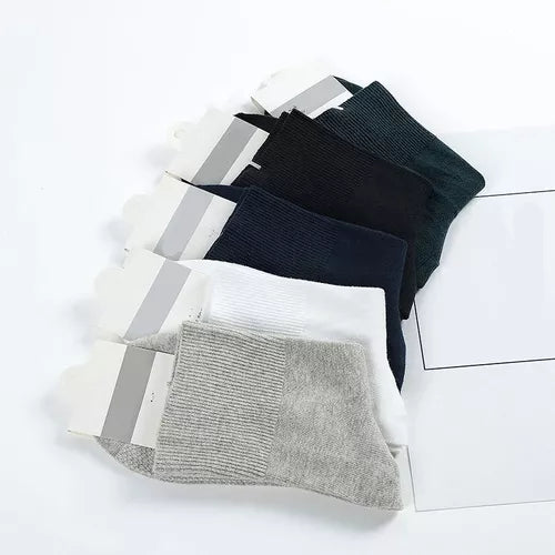 Calcetín 5 Pares Para Pie Diabético Grande 100% Algodón